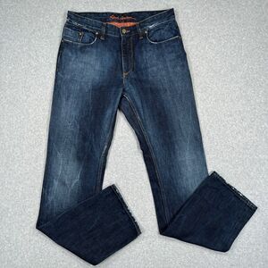 Robert Graham Jeans Mens 32 (33x34) Classic Yates Straight Leg Dark Wash Denim